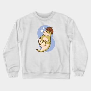 Cute Scottish Nessie with Bonnet Crewneck Sweatshirt